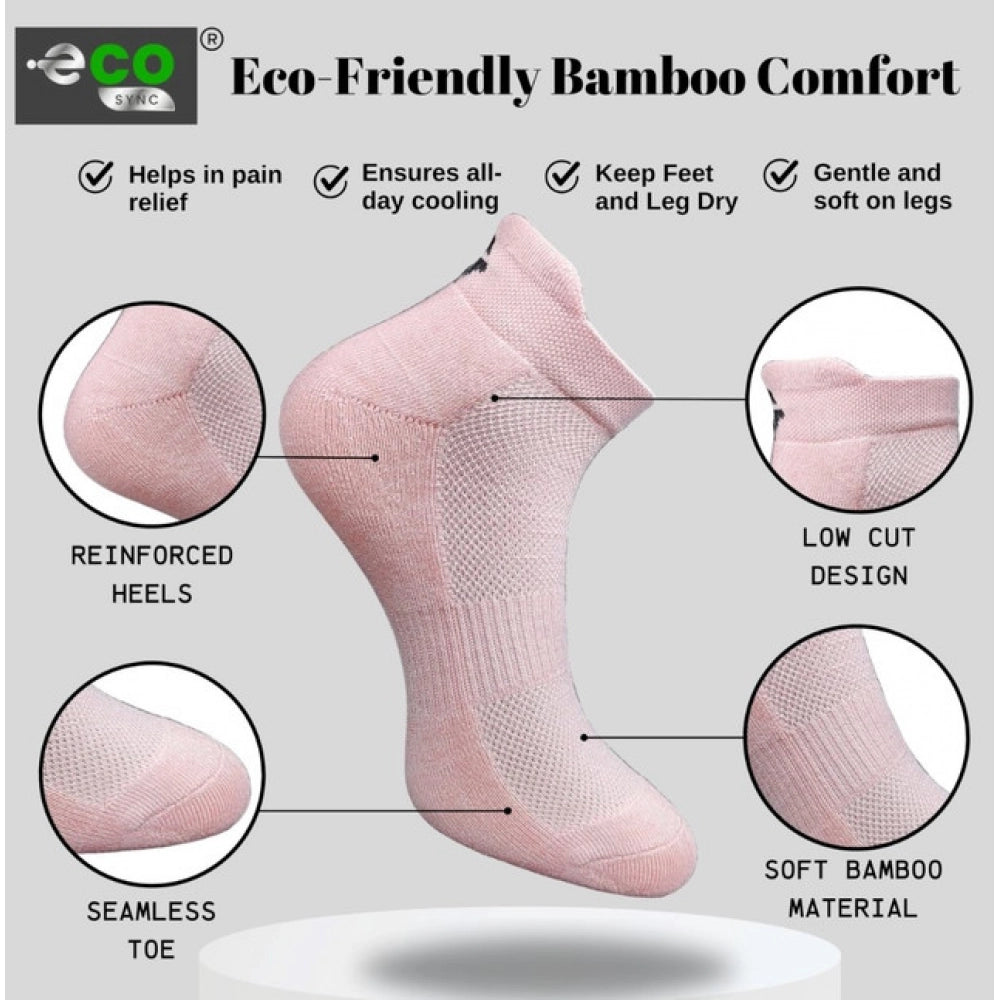 Amfyn 4_Pair Set Unisex Casual Cotton Printed Ankle Length Socks (Multicolor)