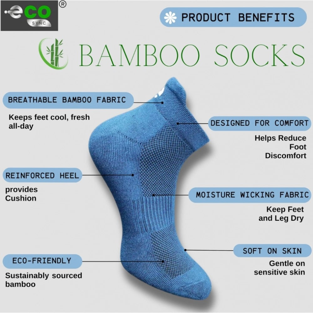 Amfyn 4_Pair Set Unisex Casual Cotton Printed Ankle Length Socks (Multicolor)