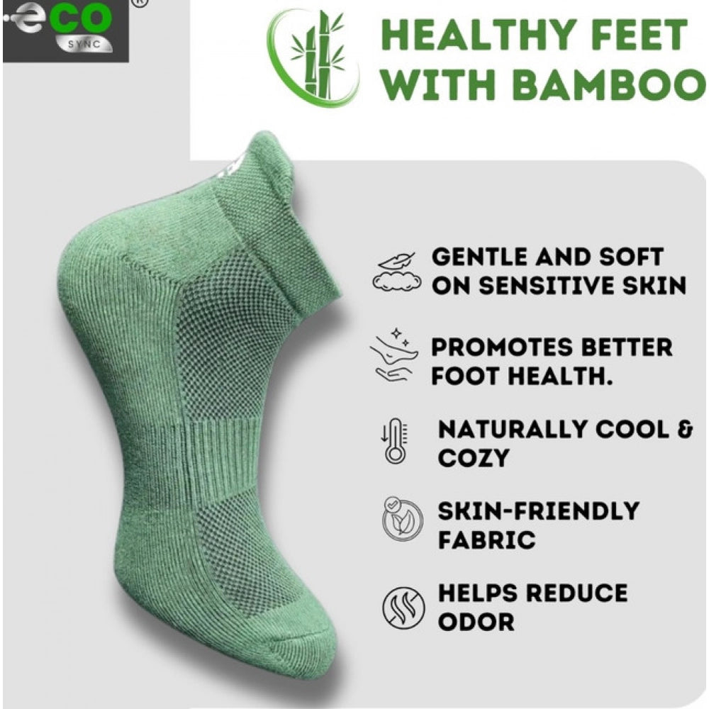 Amfyn 4_Pair Set Unisex Casual Cotton Printed Ankle Length Socks (Multicolor)