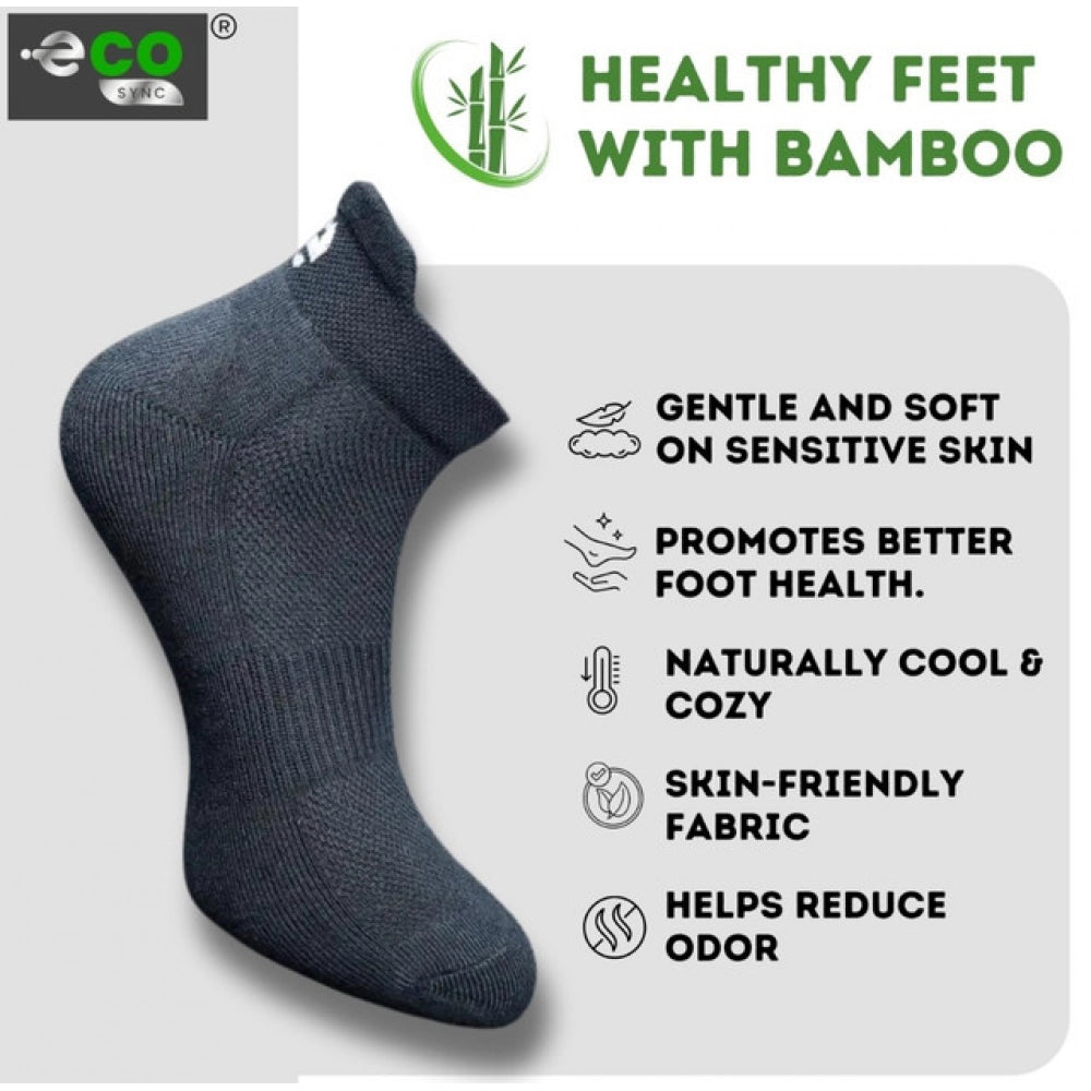 Amfyn  4_Pair Set Unisex Casual Cotton Printed Ankle Length Socks (Multicolor)