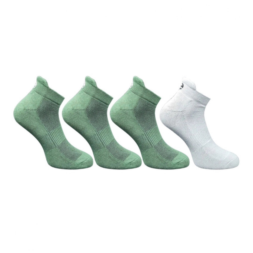 Amfyn 4_Pair Set Unisex Casual Cotton Printed Ankle Length Socks (Multicolor)