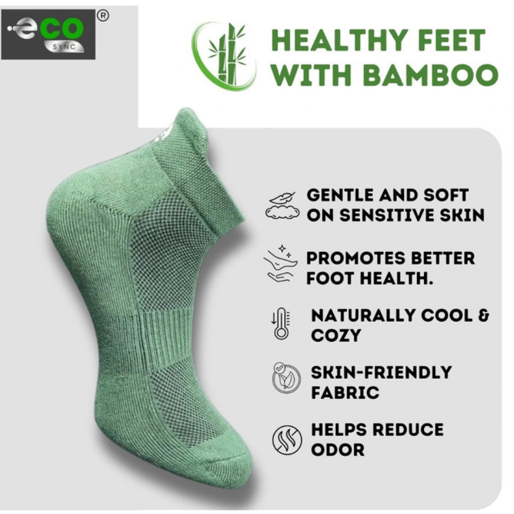 Amfyn 4_Pair Set Unisex Casual Cotton Printed Ankle Length Socks (Multicolor)