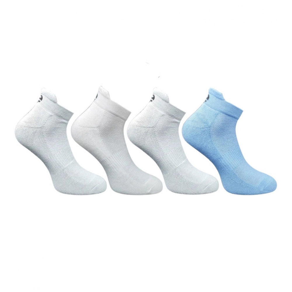 Amfyn 4_Pair Set Unisex Casual Cotton Printed Ankle Length Socks (Multicolor)