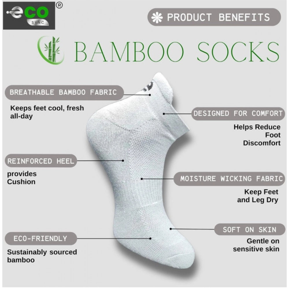 Amfyn 4_Pair Set Unisex Casual Cotton Printed Ankle Length Socks (Multicolor)