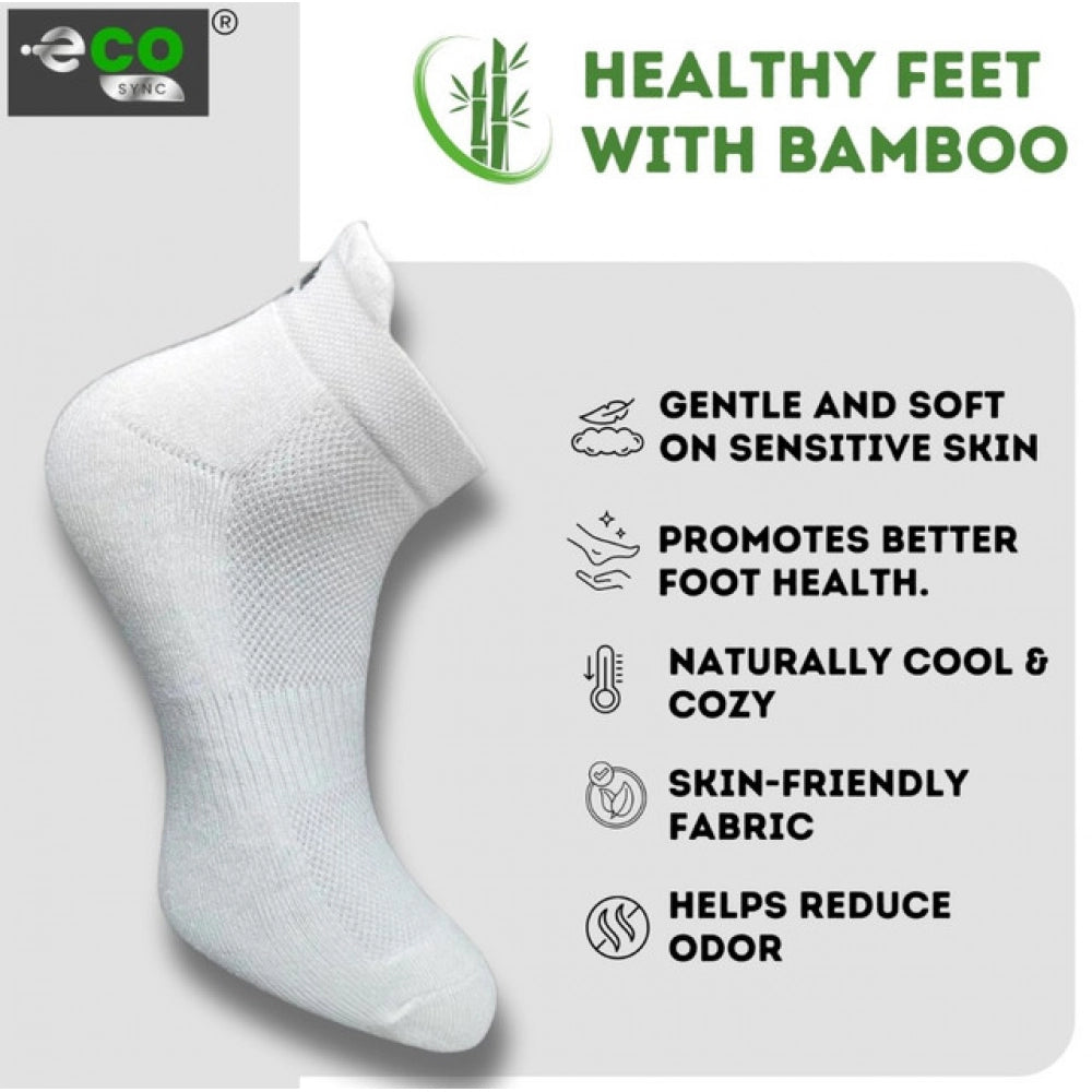 Amfyn 4_Pair Set Unisex Casual Cotton Printed Ankle Length Socks (Multicolor)