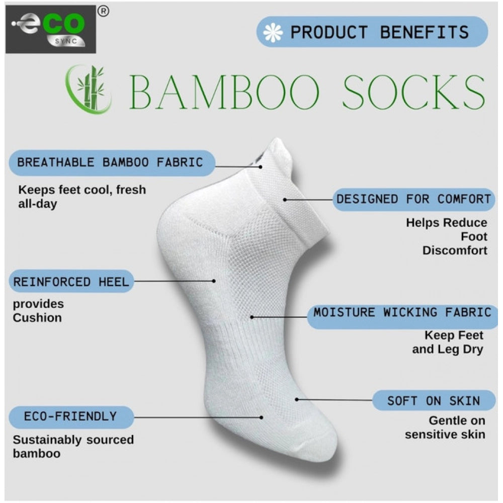 Amfyn  4_Pair Set Unisex Casual Cotton Printed Ankle Length Socks (Multicolor)