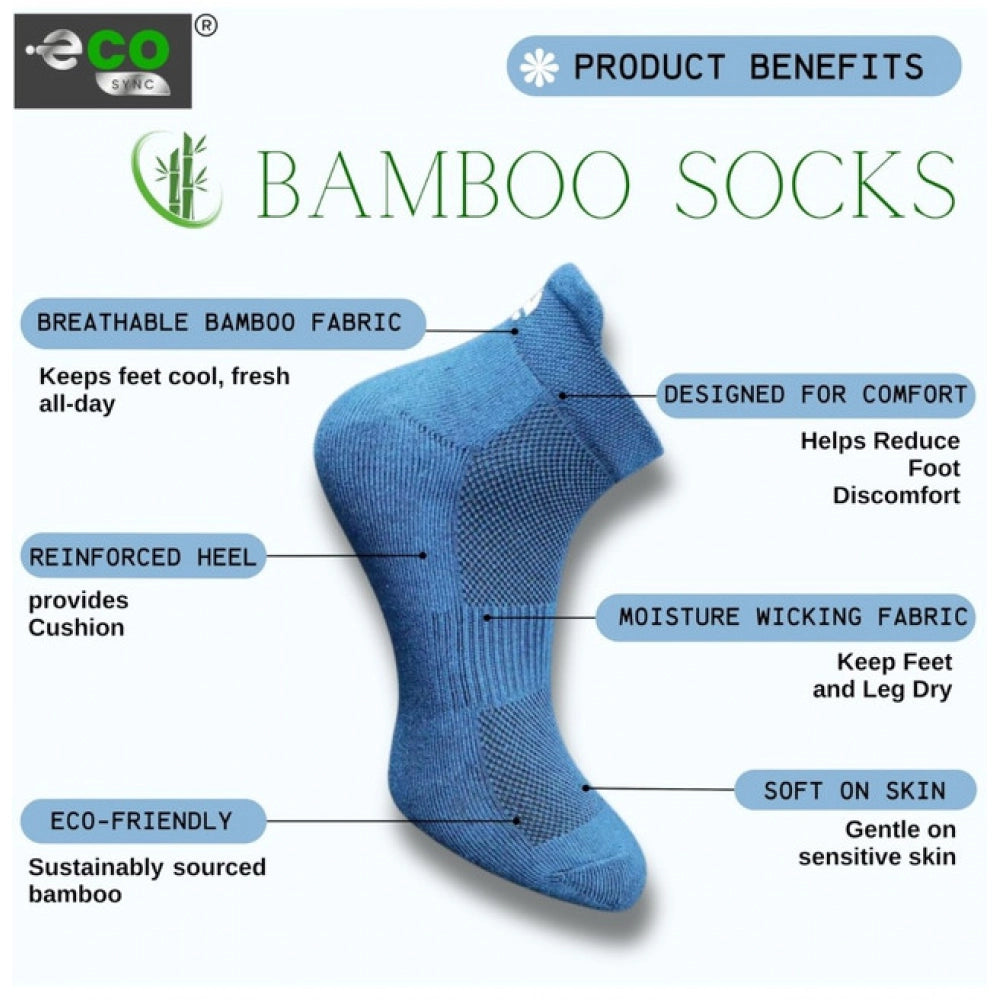 Amfyn  4_Pair Set Unisex Casual Cotton Printed Ankle Length Socks (Multicolor)