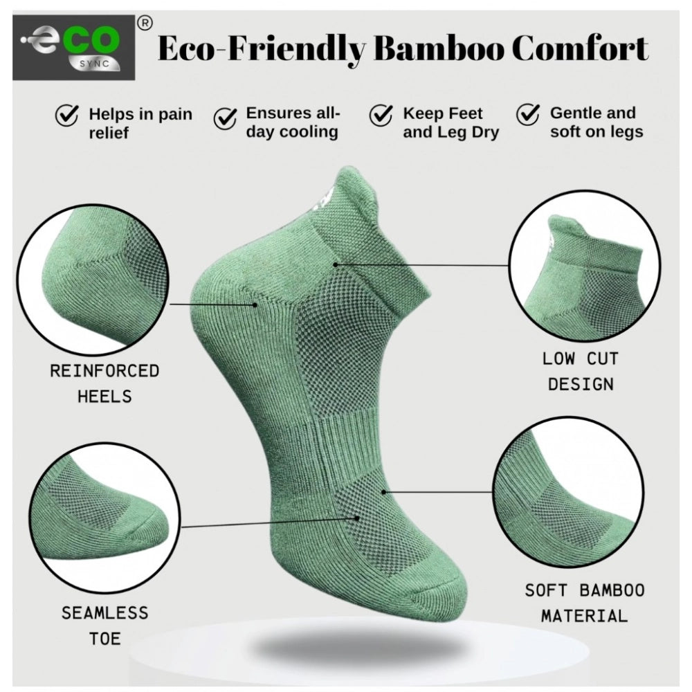 Amfyn  4_Pair Set Unisex Casual Cotton Printed Ankle Length Socks (Multicolor)