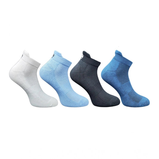 Amfyn  4_Pair Set Unisex Casual Cotton Printed Ankle Length Socks (Multicolor)