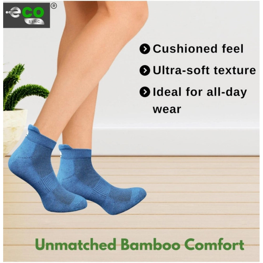 Amfyn  4_Pair Set Unisex Casual Cotton Printed Ankle Length Socks (Multicolor)