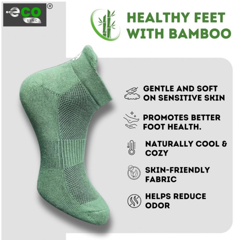 Amfyn  4_Pair Set Unisex Casual Cotton Printed Ankle Length Socks (Multicolor)