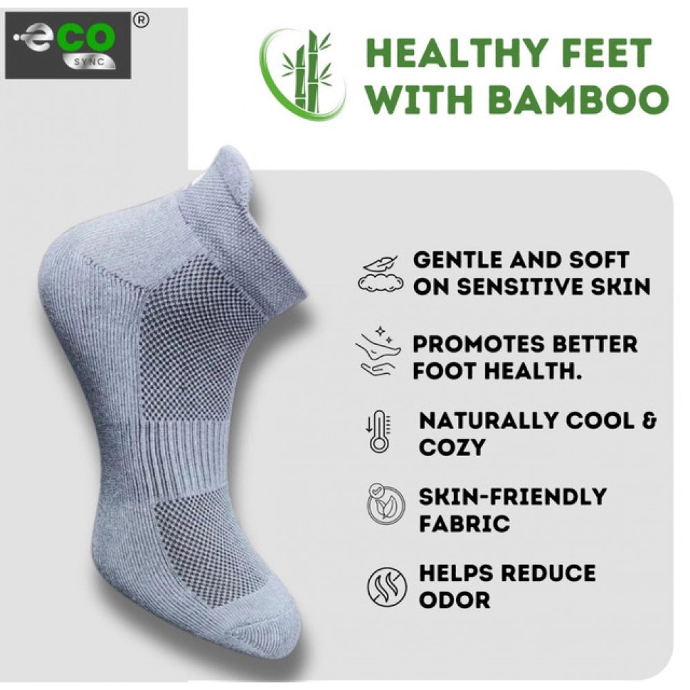 Amfyn  4_Pair Set Unisex Casual Cotton Printed Ankle Length Socks (Multicolor)