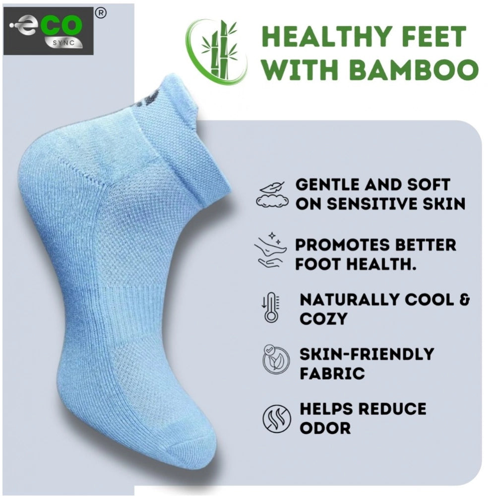 Amfyn  4_Pair Set Unisex Casual Cotton Printed Ankle Length Socks (Multicolor)