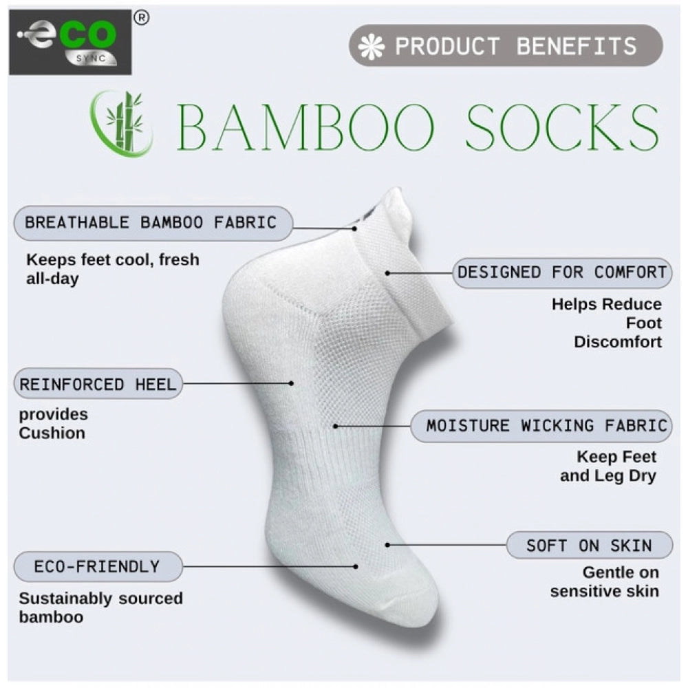 Amfyn  4_Pair Set Unisex Casual Cotton Printed Ankle Length Socks (Multicolor)