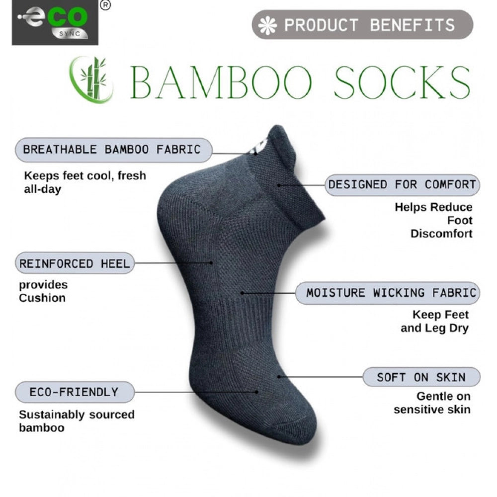 Amfyn  4_Pair Set Unisex Casual Cotton Printed Ankle Length Socks (Multicolor)