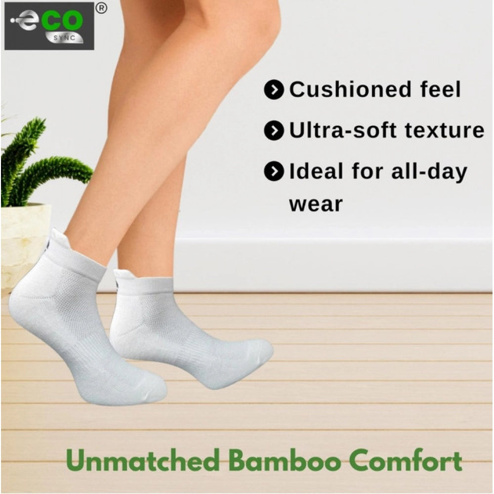 Amfyn  4_Pair Set Unisex Casual Cotton Printed Ankle Length Socks (Multicolor)