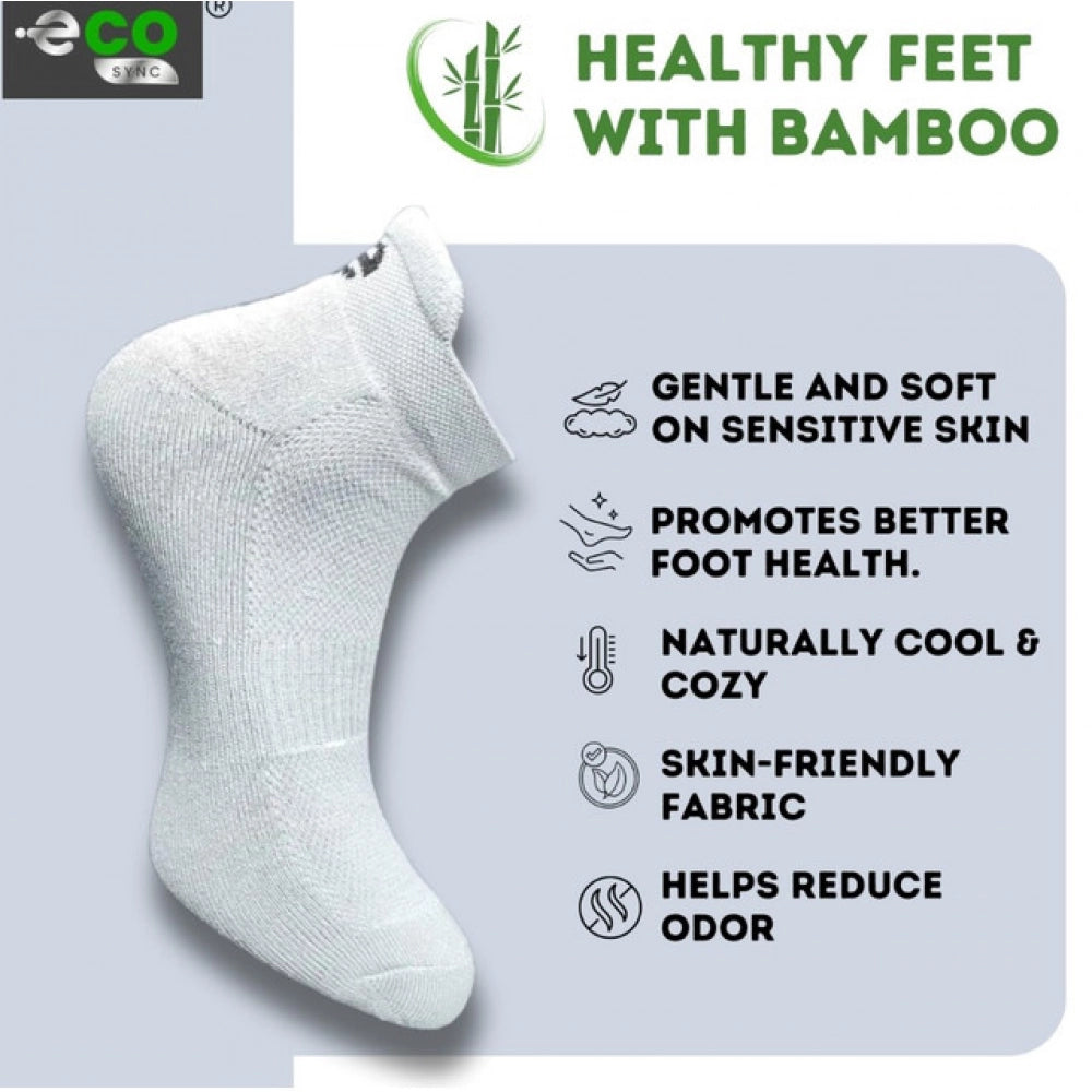 Amfyn  4_Pair Set Unisex Casual Cotton Printed Ankle Length Socks (Multicolor)