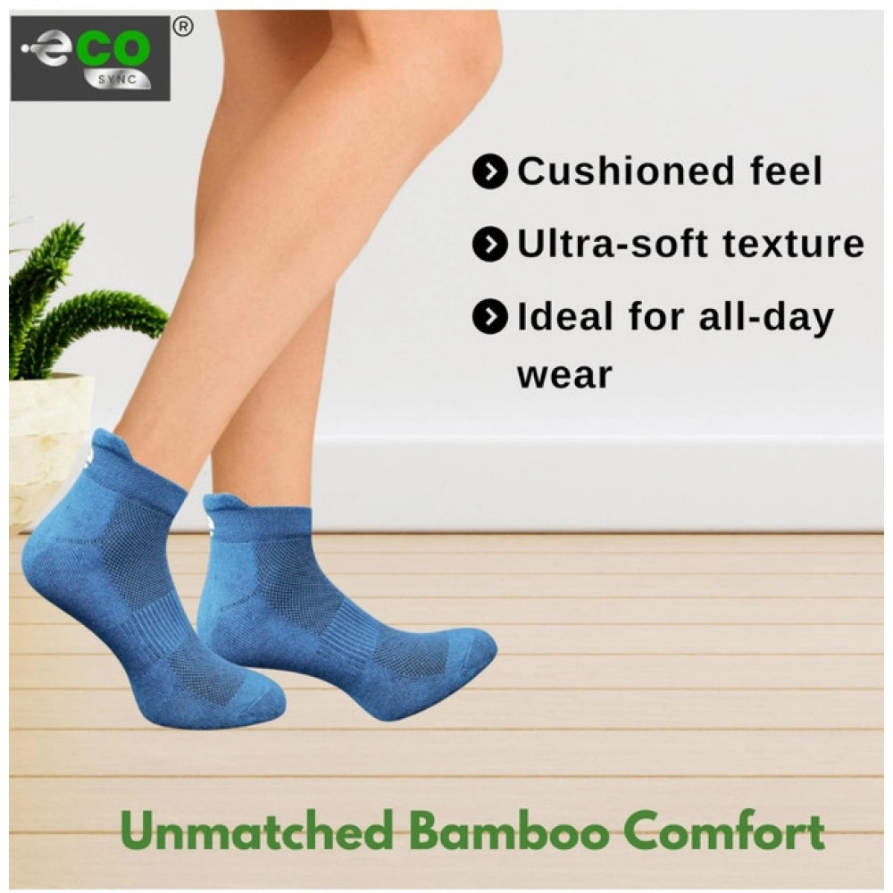 Amfyn  4_Pair Set Unisex Casual Cotton Printed Ankle Length Socks (Multicolor)