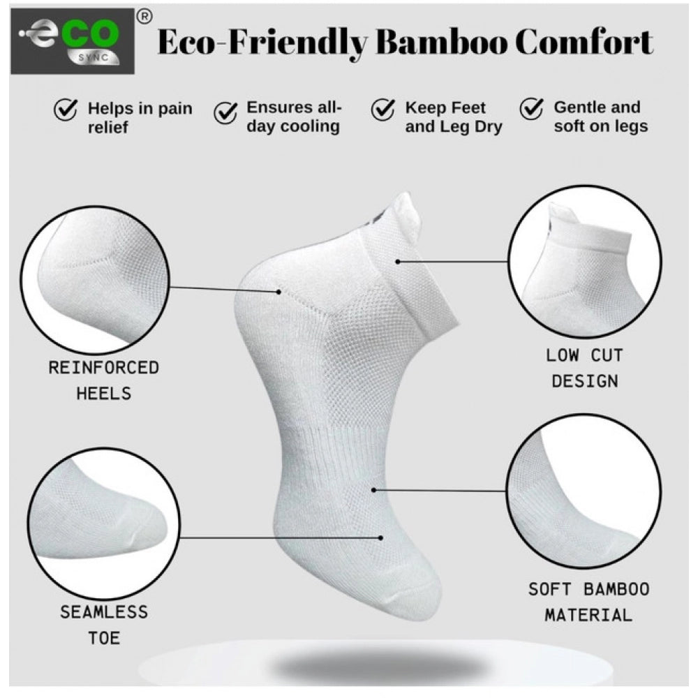 Amfyn  4_Pair Set Unisex Casual Cotton Printed Ankle Length Socks (Multicolor)