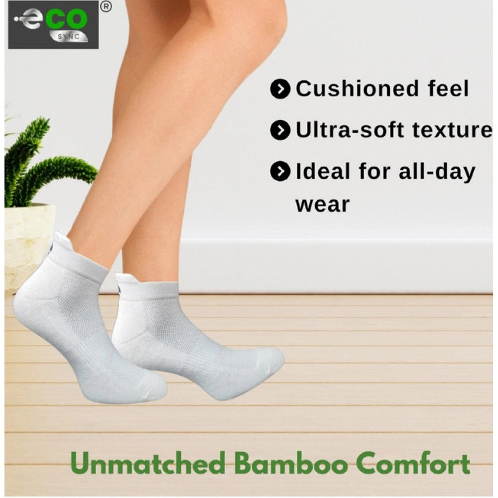 Amfyn  4_Pair Set Unisex Casual Cotton Printed Ankle Length Socks (Multicolor)