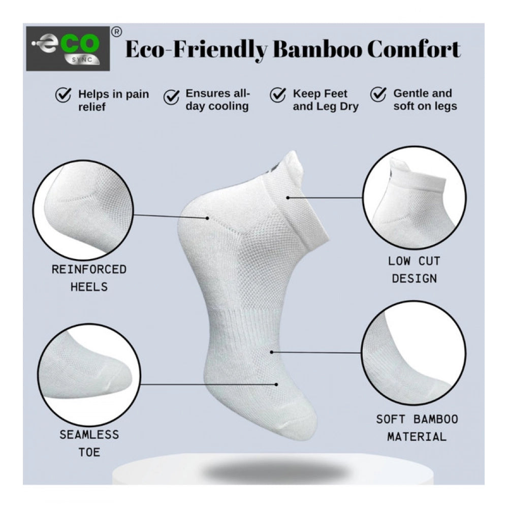 Amfyn  4_Pair Set Unisex Casual Cotton Printed Ankle Length Socks (Multicolor)