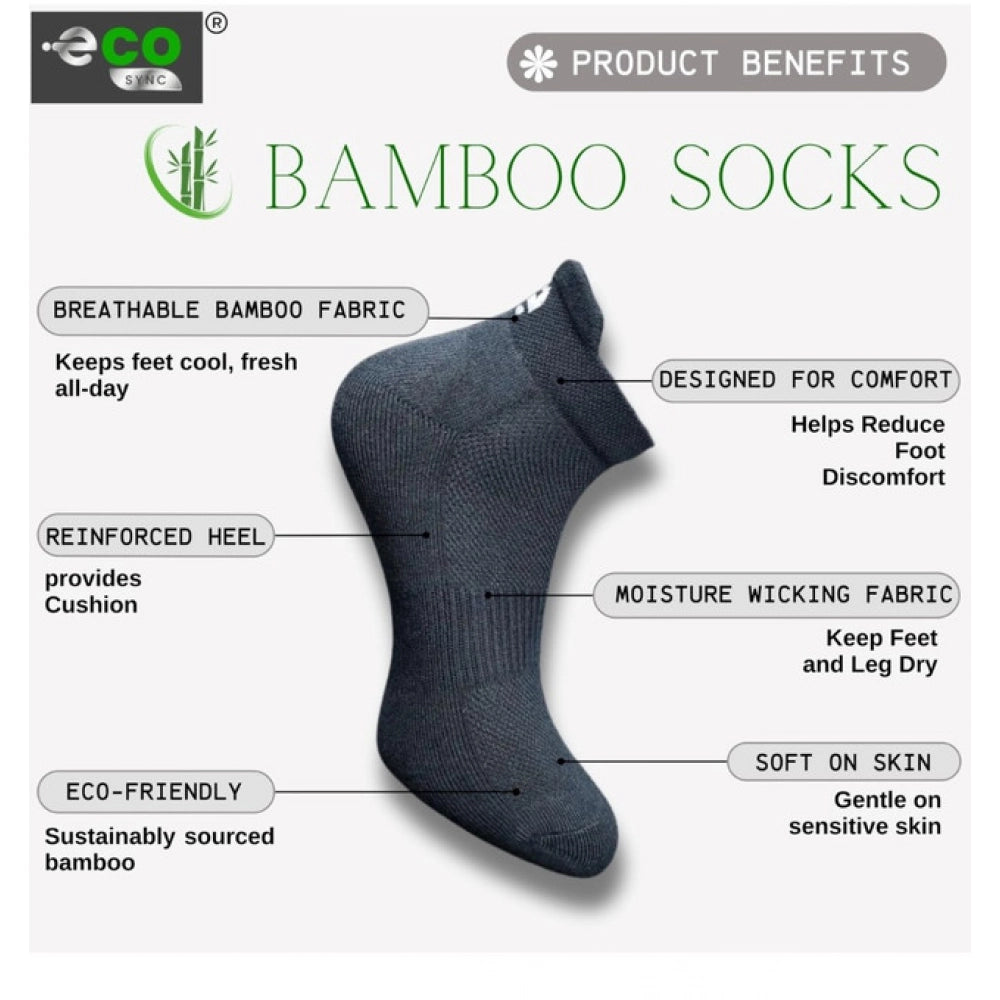 Amfyn  4_Pair Set Unisex Casual Cotton Printed Ankle Length Socks (Multicolor)