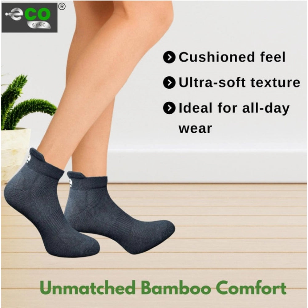 Amfyn  4_Pair Set Unisex Casual Cotton Printed Ankle Length Socks (Multicolor)