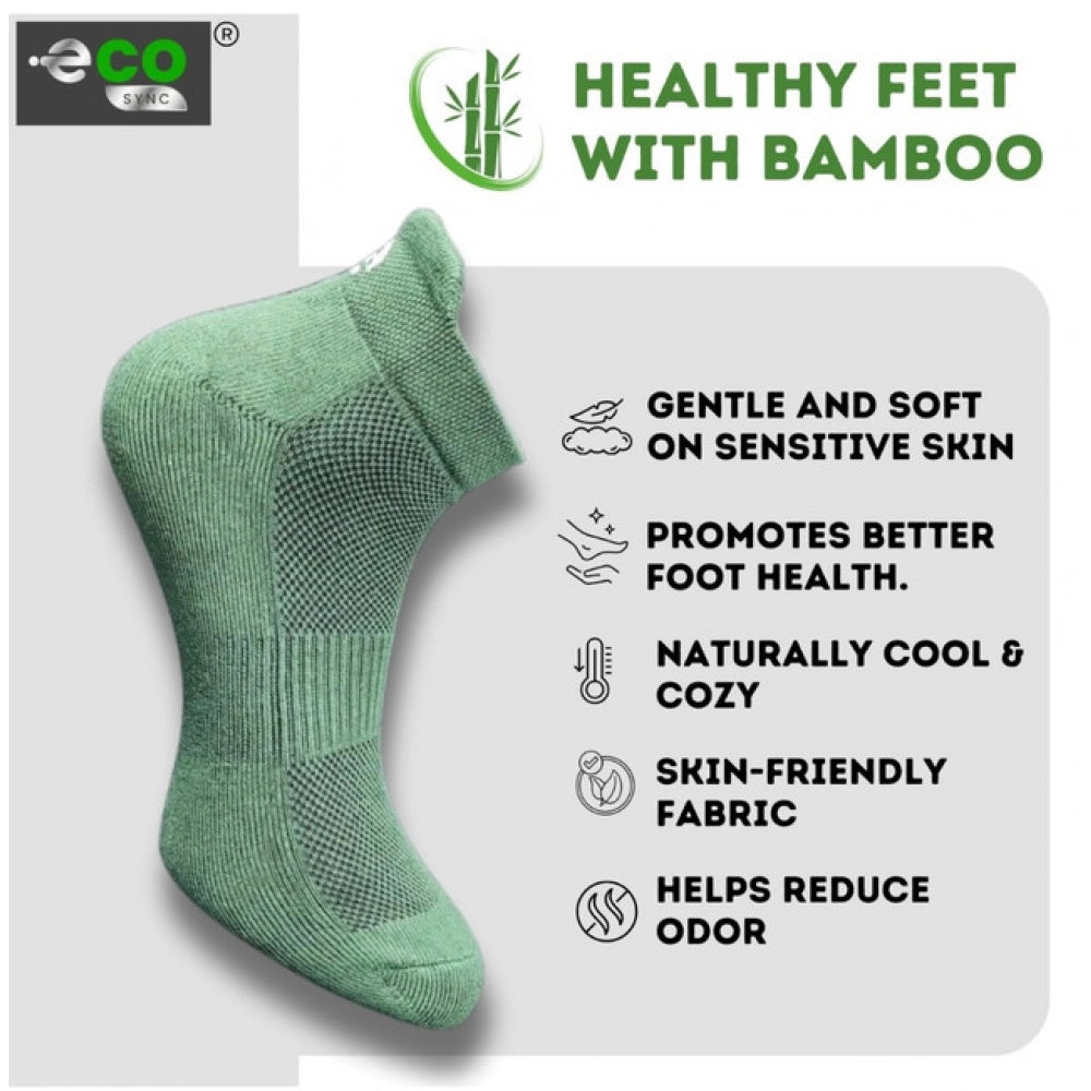 Amfyn  4_Pair Set Unisex Casual Cotton Printed Ankle Length Socks (Multicolor)