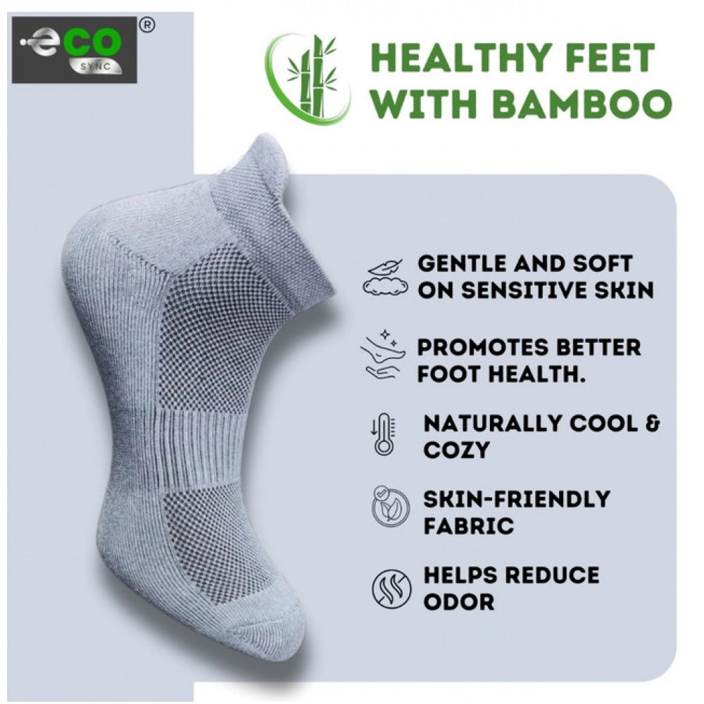 Amfyn  4_Pair Set Unisex Casual Cotton Printed Ankle Length Socks (Multicolor)