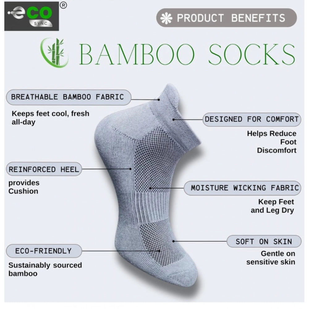 Amfyn  4_Pair Set Unisex Casual Cotton Printed Ankle Length Socks (Multicolor)