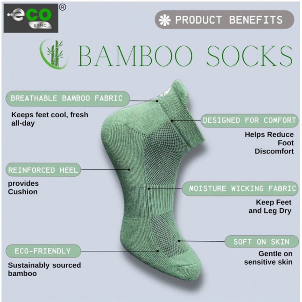 Amfyn 4_Pair Set Unisex Casual Cotton Printed Ankle Length Socks (Multicolor)