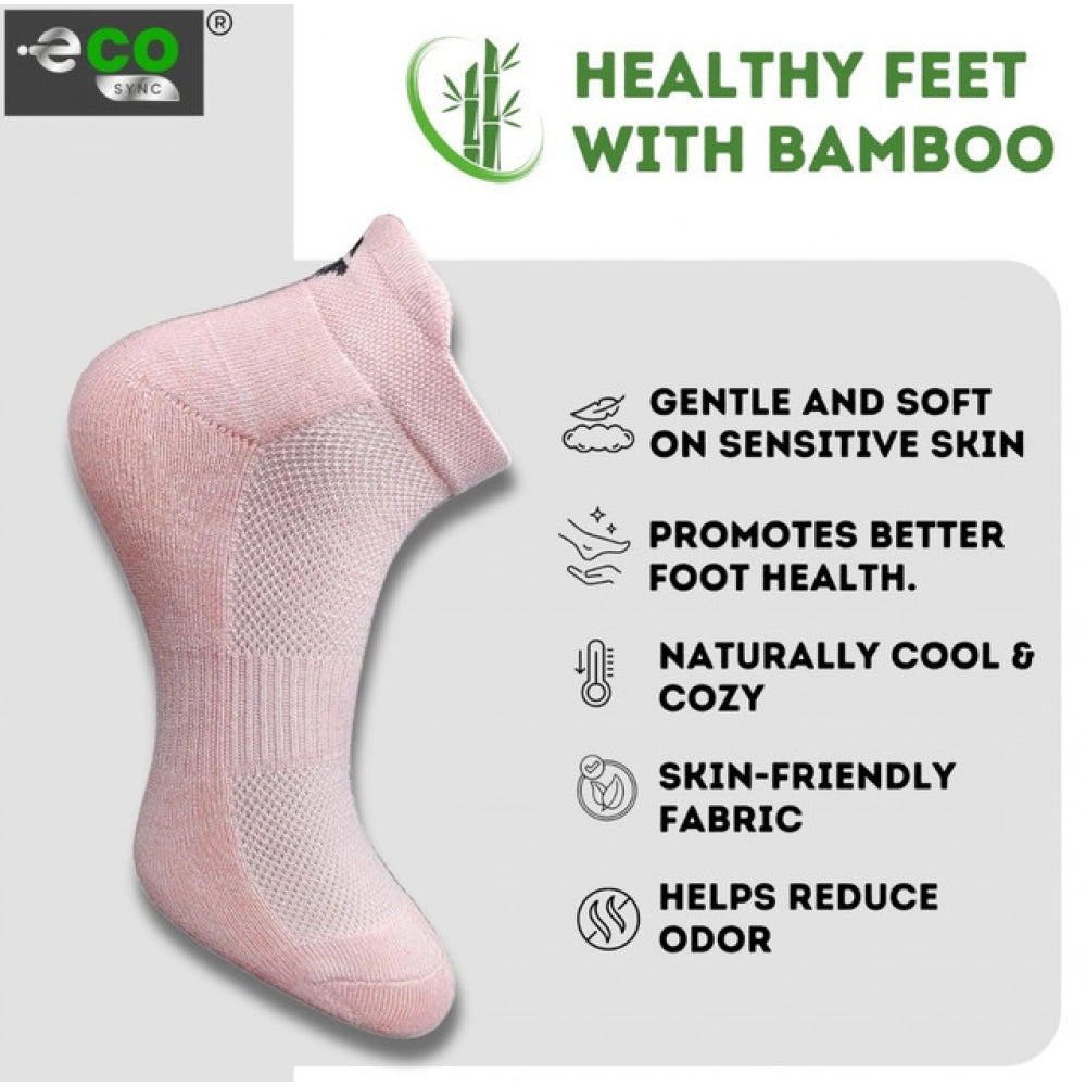 Amfyn 4_Pair Set Unisex Casual Cotton Printed Ankle Length Socks (Multicolor)