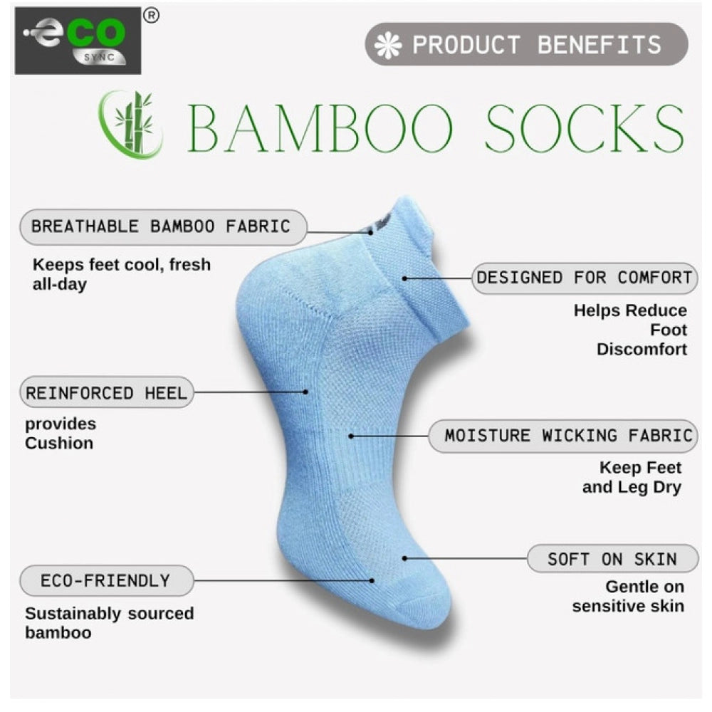 Amfyn 4_Pair Set Unisex Casual Cotton Printed Ankle Length Socks (Multicolor)