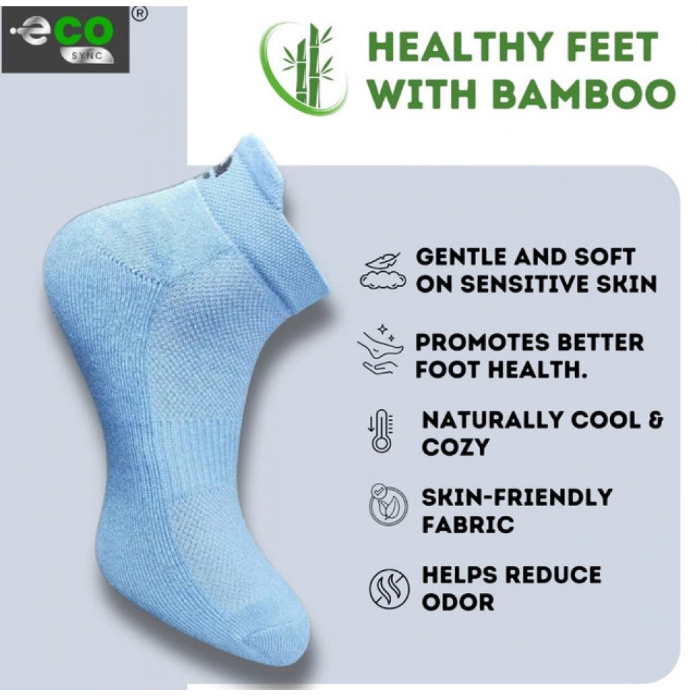 Amfyn 4_Pair Set Unisex Casual Cotton Printed Ankle Length Socks (Multicolor)