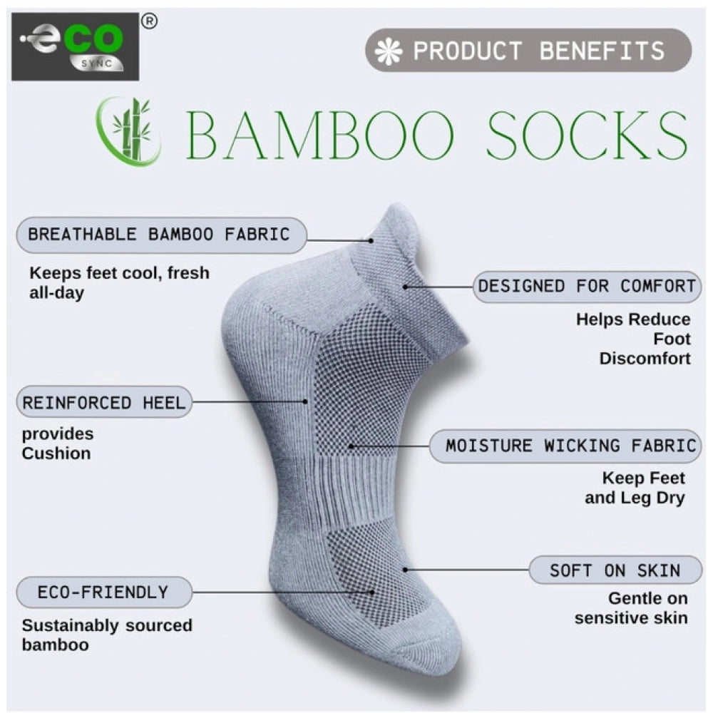 Amfyn 4_Pair Set Unisex Casual Cotton Printed Ankle Length Socks (Multicolor)