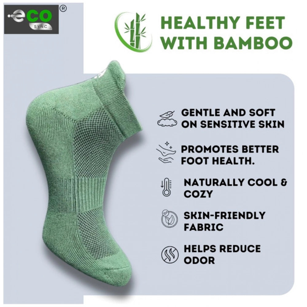 Amfyn 4_Pair Set Unisex Casual Cotton Printed Ankle Length Socks (Multicolor)
