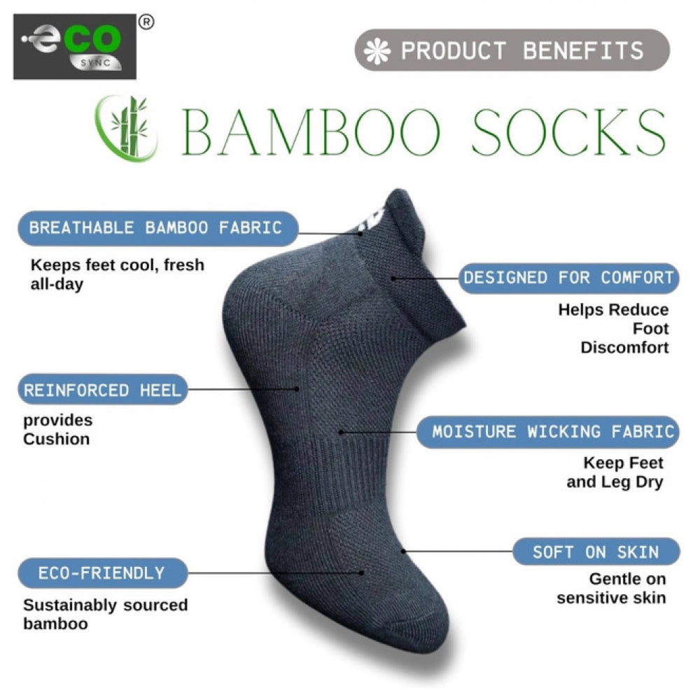 Amfyn 4_Pair Set Unisex Casual Cotton Printed Ankle Length Socks (Multicolor)
