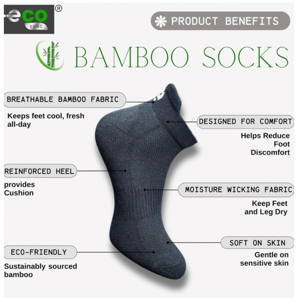 Amfyn 4_Pair Set Unisex Casual Cotton Printed Ankle Length Socks (Multicolor)