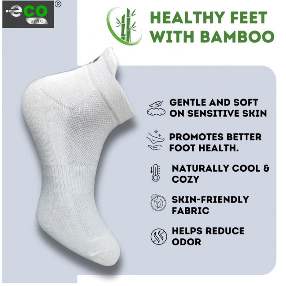 Amfyn 4_Pair Set Unisex Casual Cotton Printed Ankle Length Socks (Multicolor)