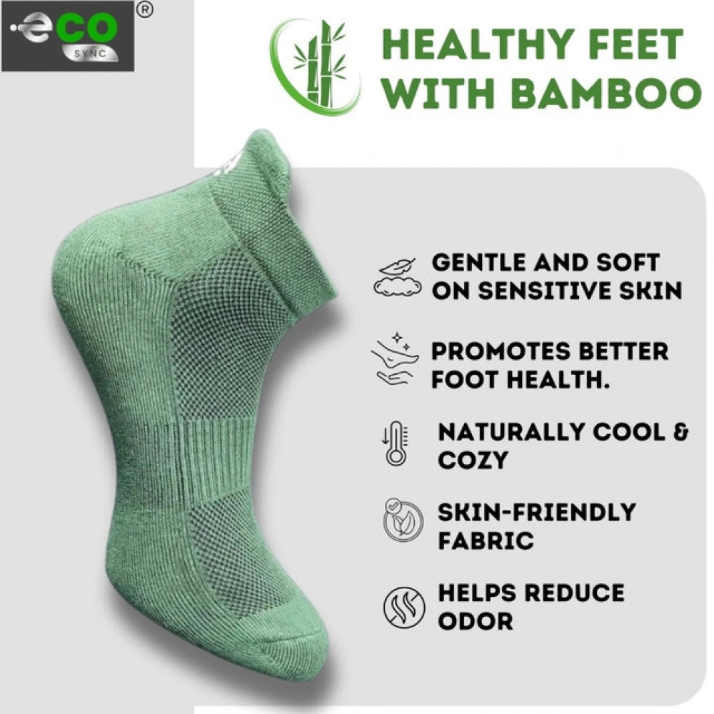 Amfyn 4_Pair Set Unisex Casual Cotton Printed Ankle Length Socks (Multicolor)