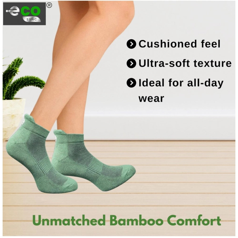 Amfyn 4_Pair Set Unisex Casual Cotton Printed Ankle Length Socks (Multicolor)