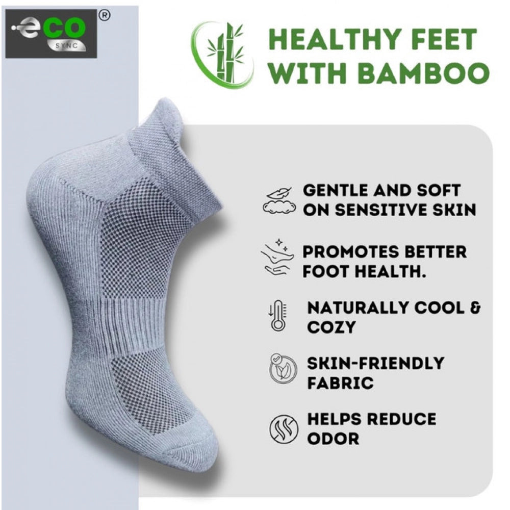 Amfyn  4_Pair Set Unisex Casual Cotton Printed Ankle Length Socks (Multicolor)