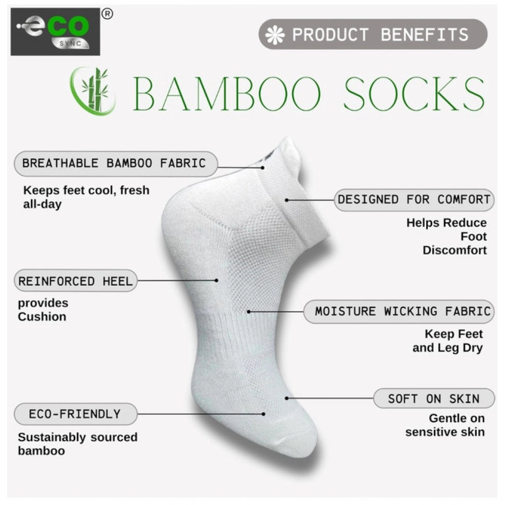 Amfyn  4_Pair Set Unisex Casual Cotton Printed Ankle Length Socks (Multicolor)