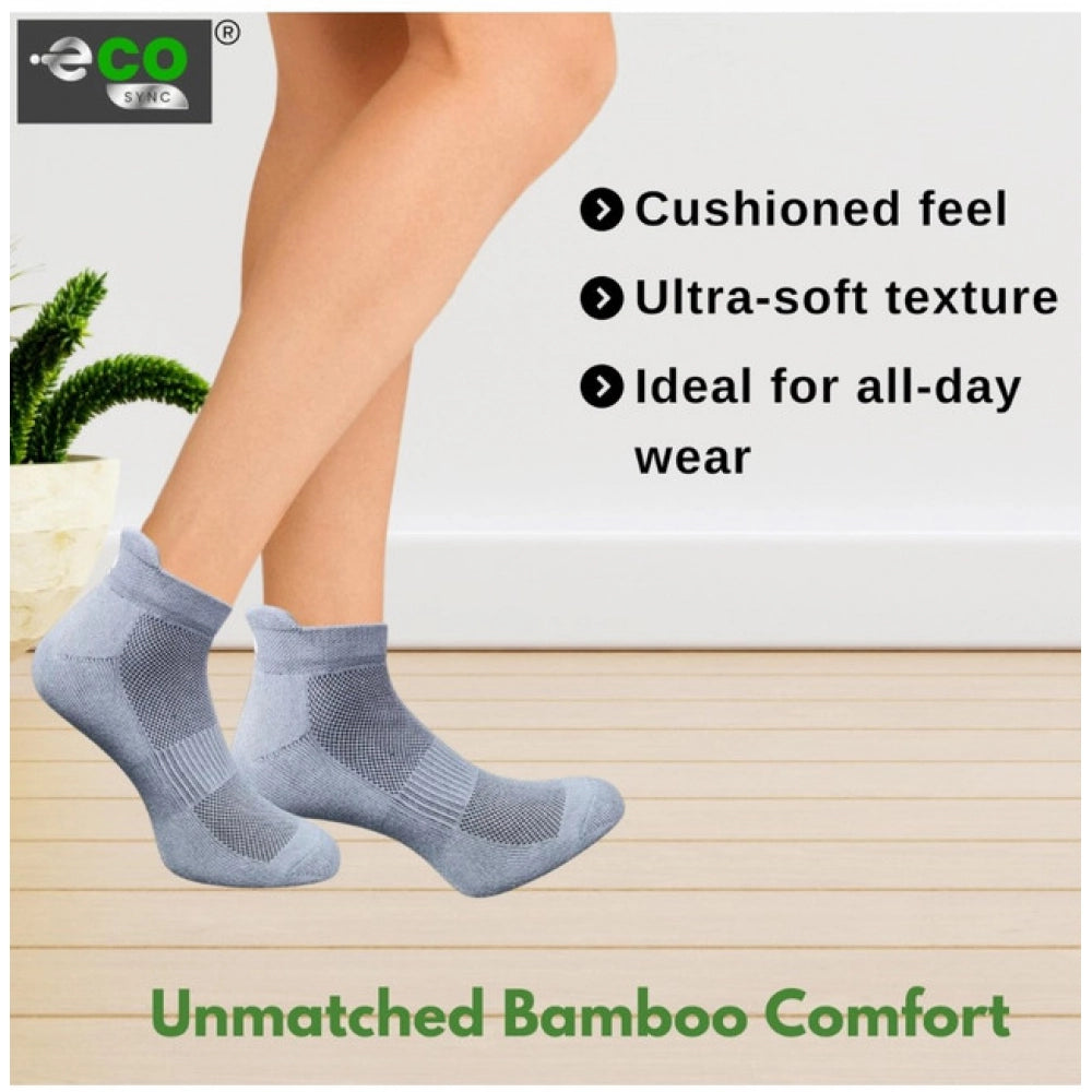 Amfyn  4_Pair Set Unisex Casual Cotton Printed Ankle Length Socks (Multicolor)