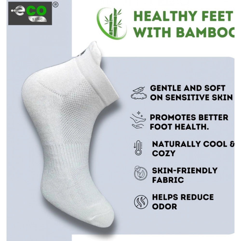 Amfyn  4_Pair Set Unisex Casual Cotton Printed Ankle Length Socks (Multicolor)