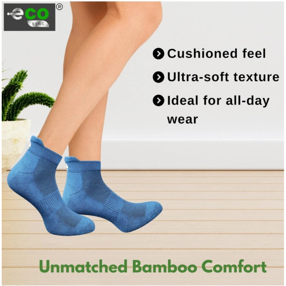 Amfyn  4_Pair Set Unisex Casual Cotton Printed Ankle Length Socks (Multicolor)