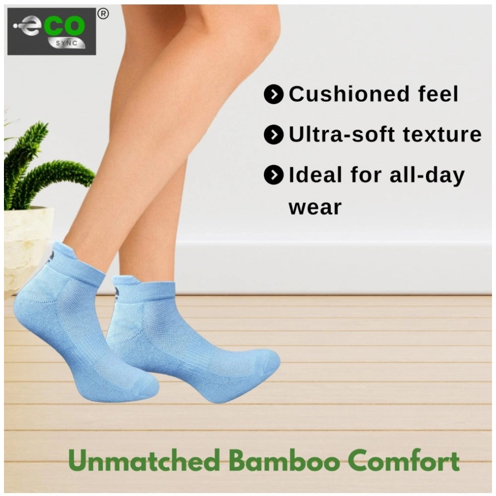 Amfyn  4_Pair Set Unisex Casual Cotton Printed Ankle Length Socks (Multicolor)