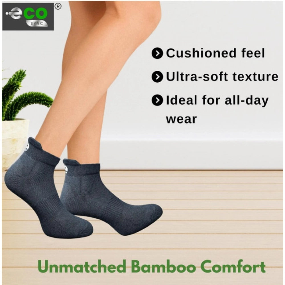 Amfyn  4_Pair Set Unisex Casual Cotton Printed Ankle Length Socks (Multicolor)