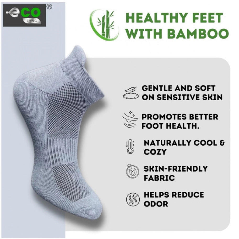 Amfyn  4_Pair Set Unisex Casual Cotton Printed Ankle Length Socks (Multicolor)