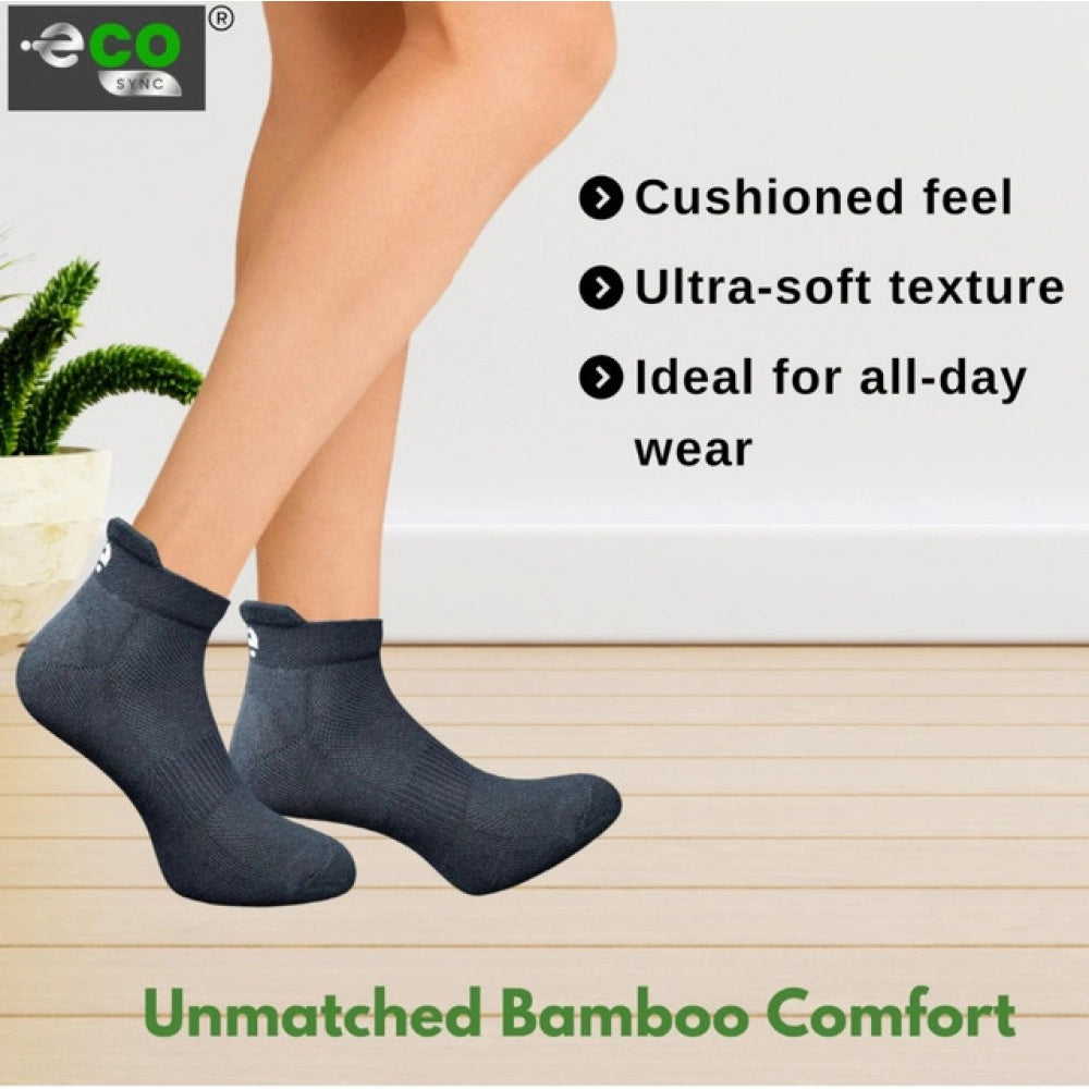 Amfyn  4_Pair Set Unisex Casual Cotton Printed Ankle Length Socks (Multicolor)